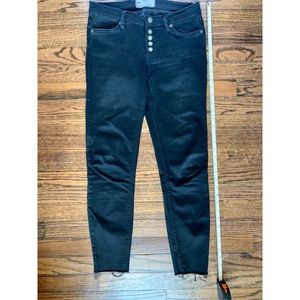 Free people Reagan black button up jeans